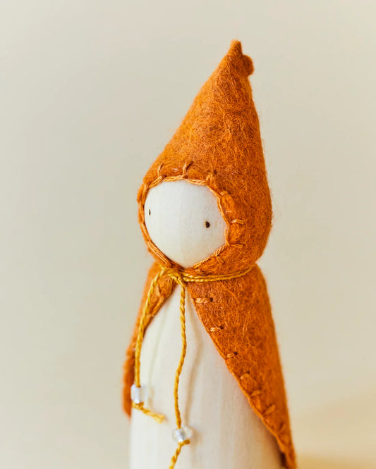 *PREORDER* Wonderheart Orange Wooden Gnome