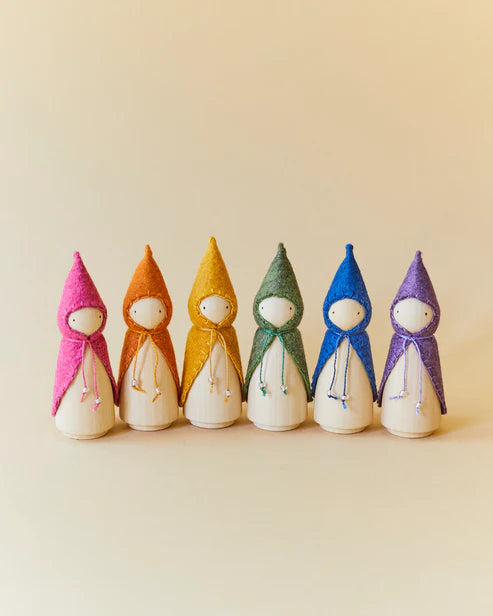 *PREORDER* Wonderheart Rainbow Wooden Gnome Set