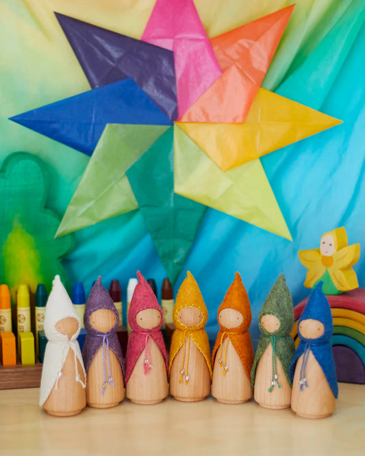 *PREORDER* Wonderheart Colours of the Week Wooden Gnome Set