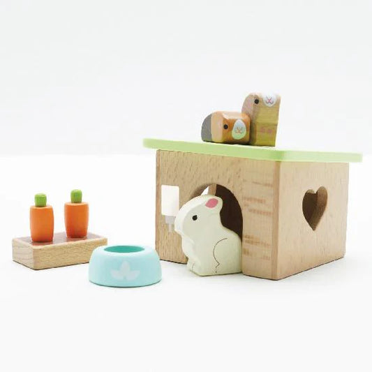 Bunny & Guinea Pig Set (dollhouse size)