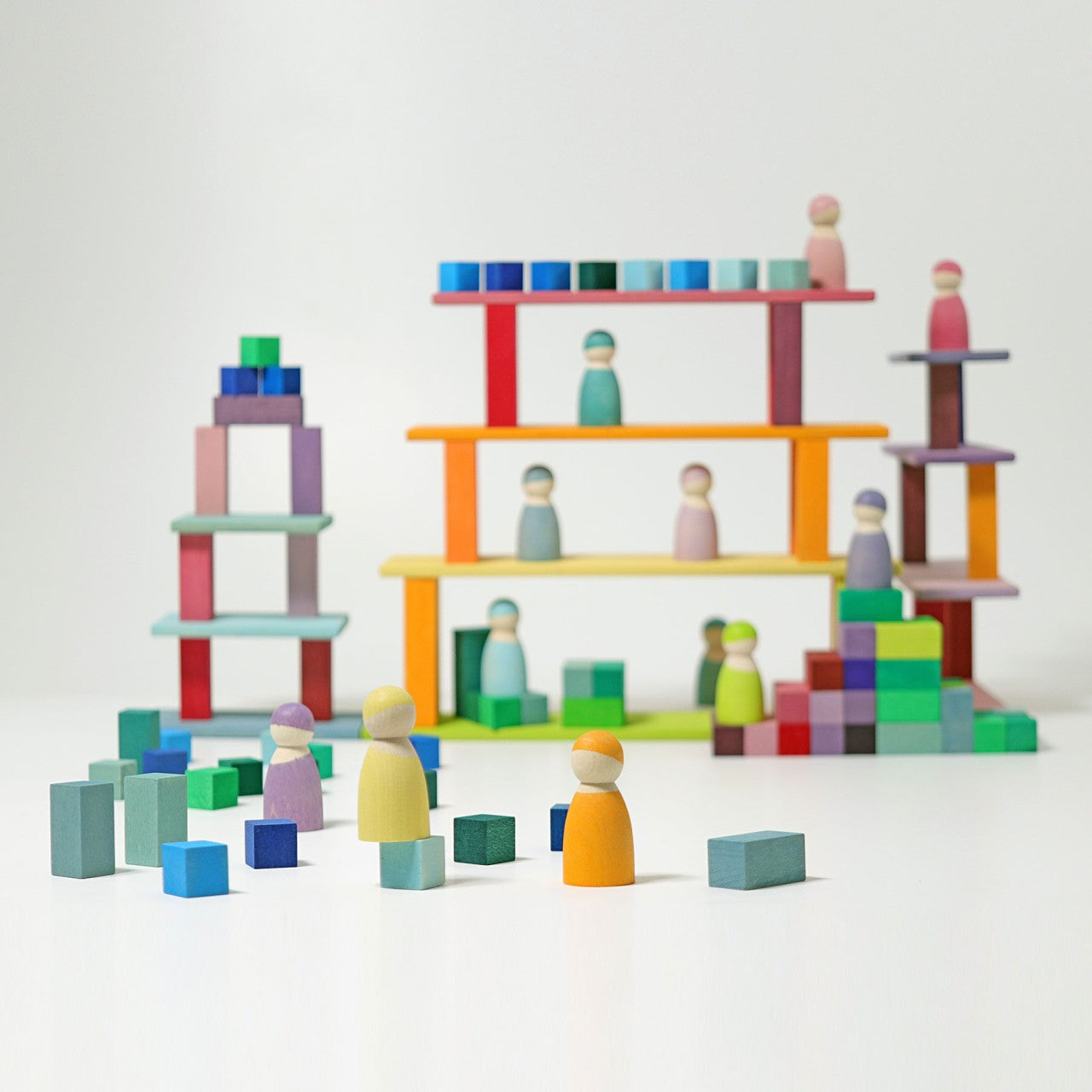 Grimm's SMALL Stepped Pyramid (2 x 2 cm) Building Set