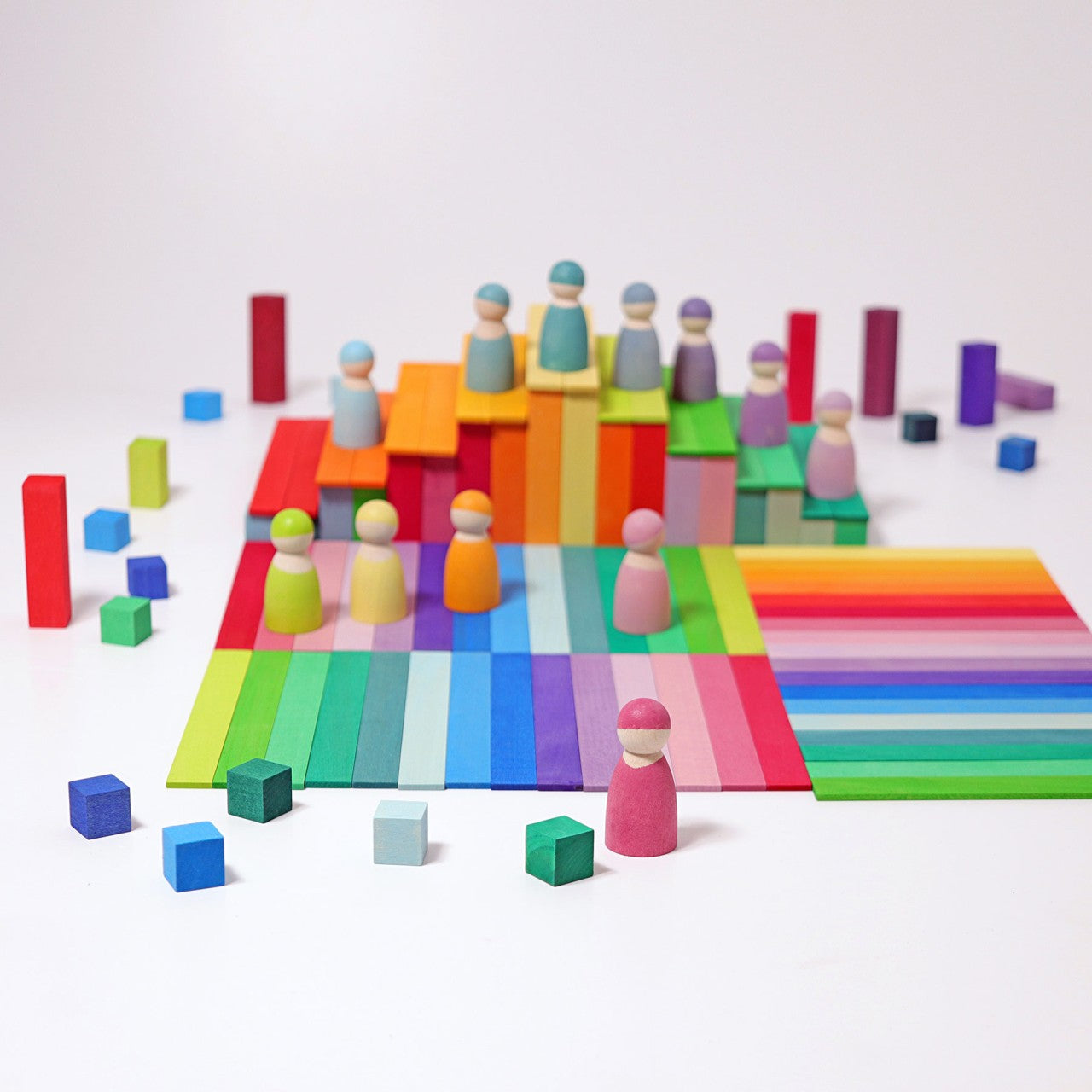 Grimm's SMALL Stepped Pyramid (2 x 2 cm) Building Set