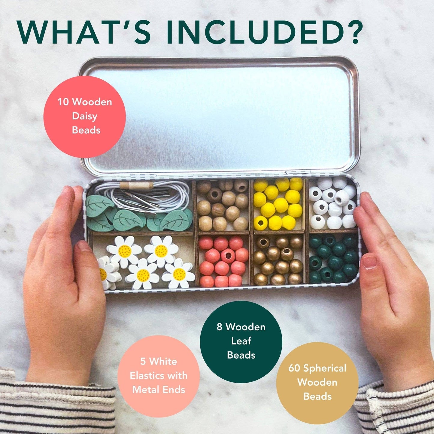 Daisy Bracelet Bead Kit (Makes 5 Bracelets)