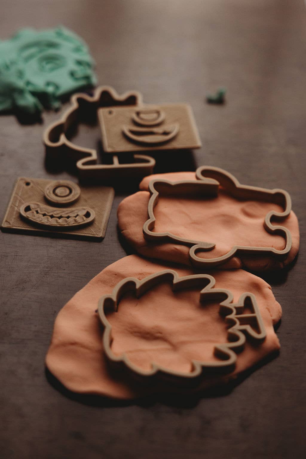 Halloween Monster Playdough Eco Cutter™ Stamp Set (without handle)
