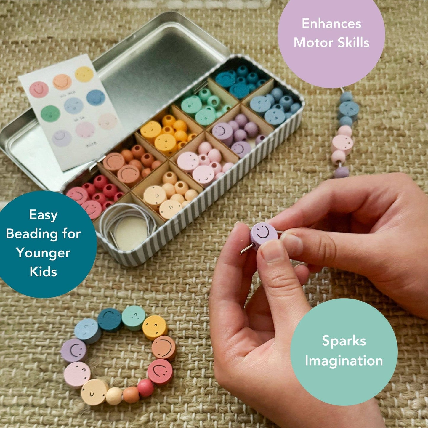 It's Nice To Be Nice Bracelet Beading Kit for Children (Makes 5 Bracelets)