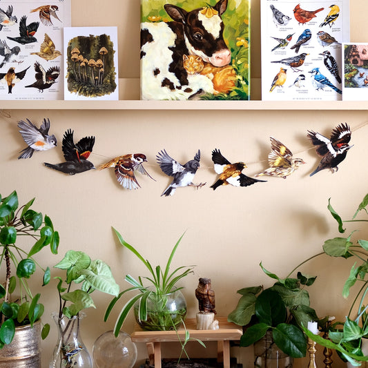 Canadian Flying Birds Paper Garland | DIY Garland Kit