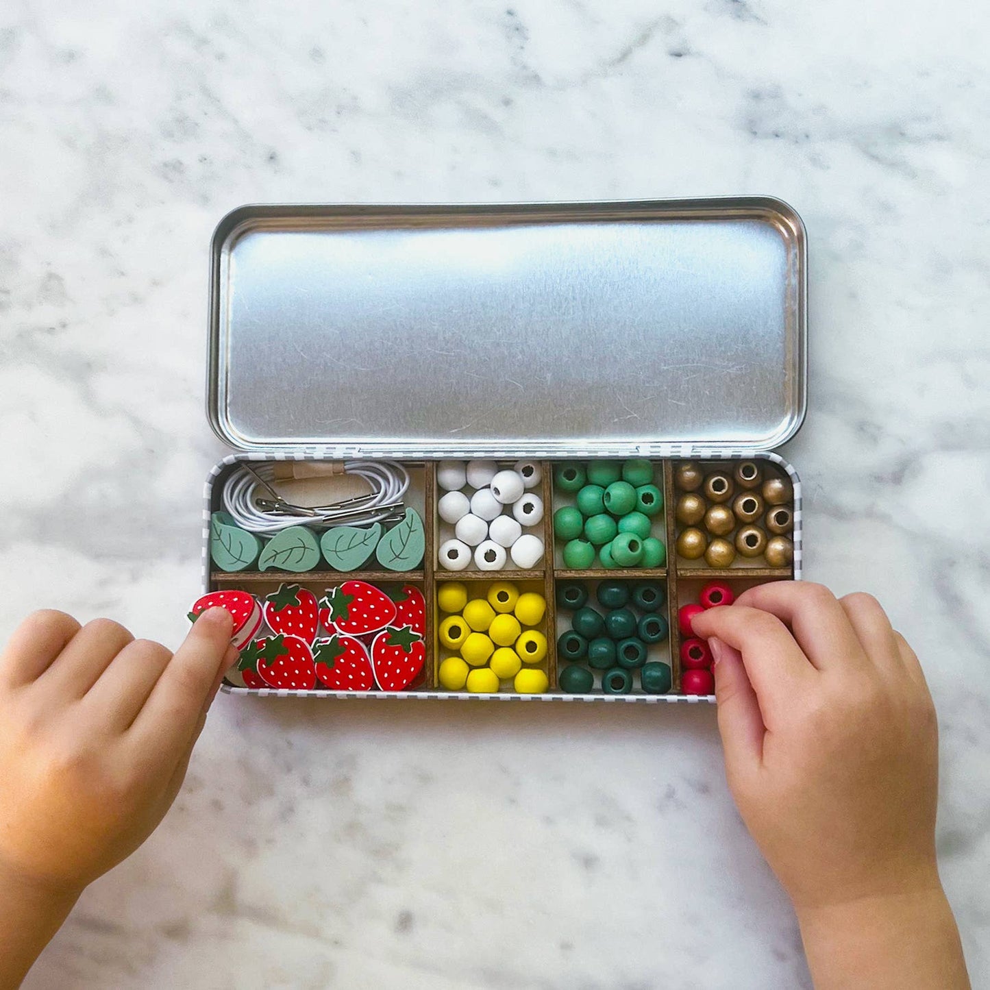 Strawberry Bracelet Bead Kit (Makes 5 Bracelets)