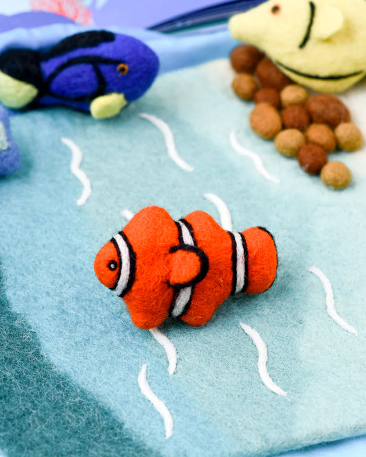 Felt Clownfish Toy (Coral Reef Fish)
