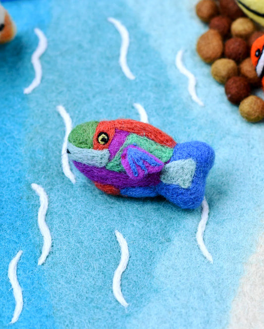 Felt Parrot Fish Toy (Coral Reef Fish)