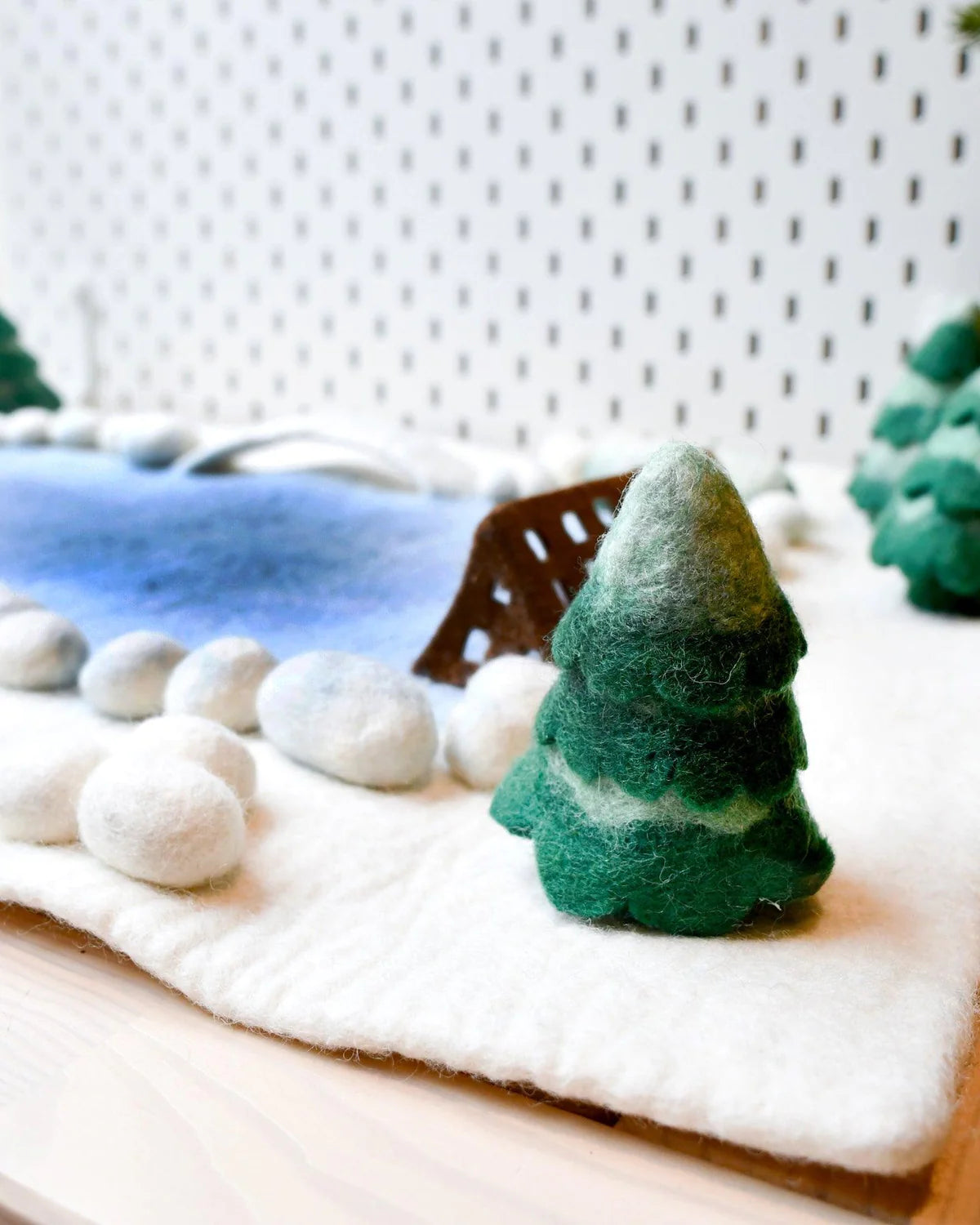 Tara Treasures Large Snow Ice Rink Play Mat Playscape