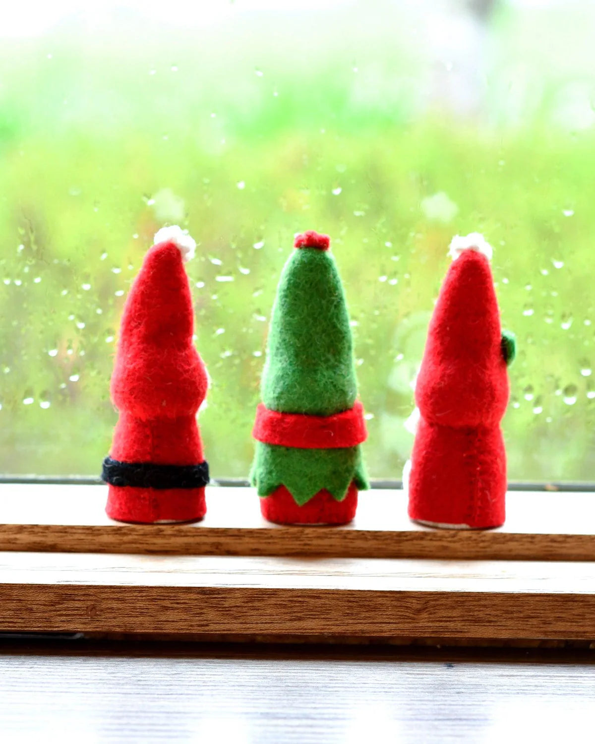 Tara Treasures Christmas Peg Doll Set | Santa, Mrs. Claus, and Elf