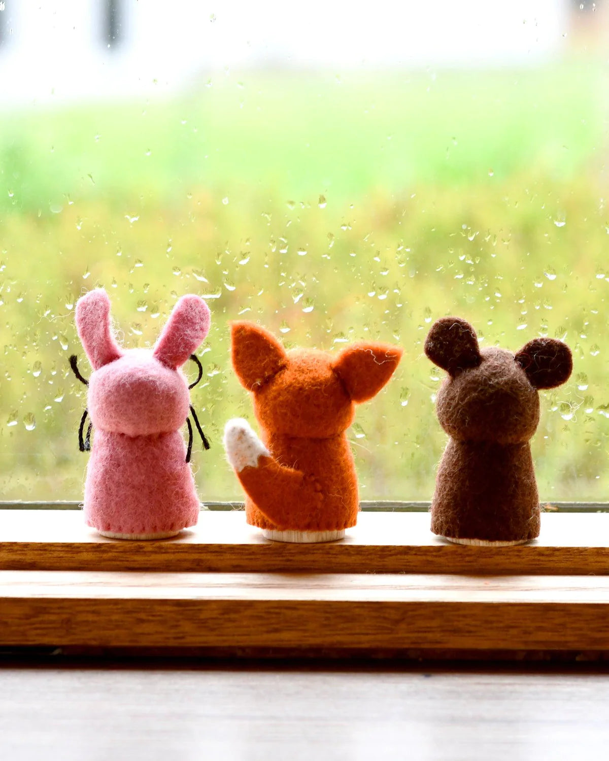 Tara Treasures Woodlands Peg Doll Set | Bear, Rabbit, and Fox