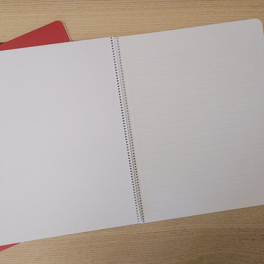 Literacy Lined / Blank Main Lesson Book | Spiral Bound | Portrait 28x35.5cm