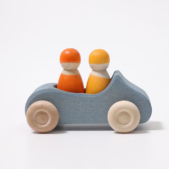 Grimm's Blue Convertible Car