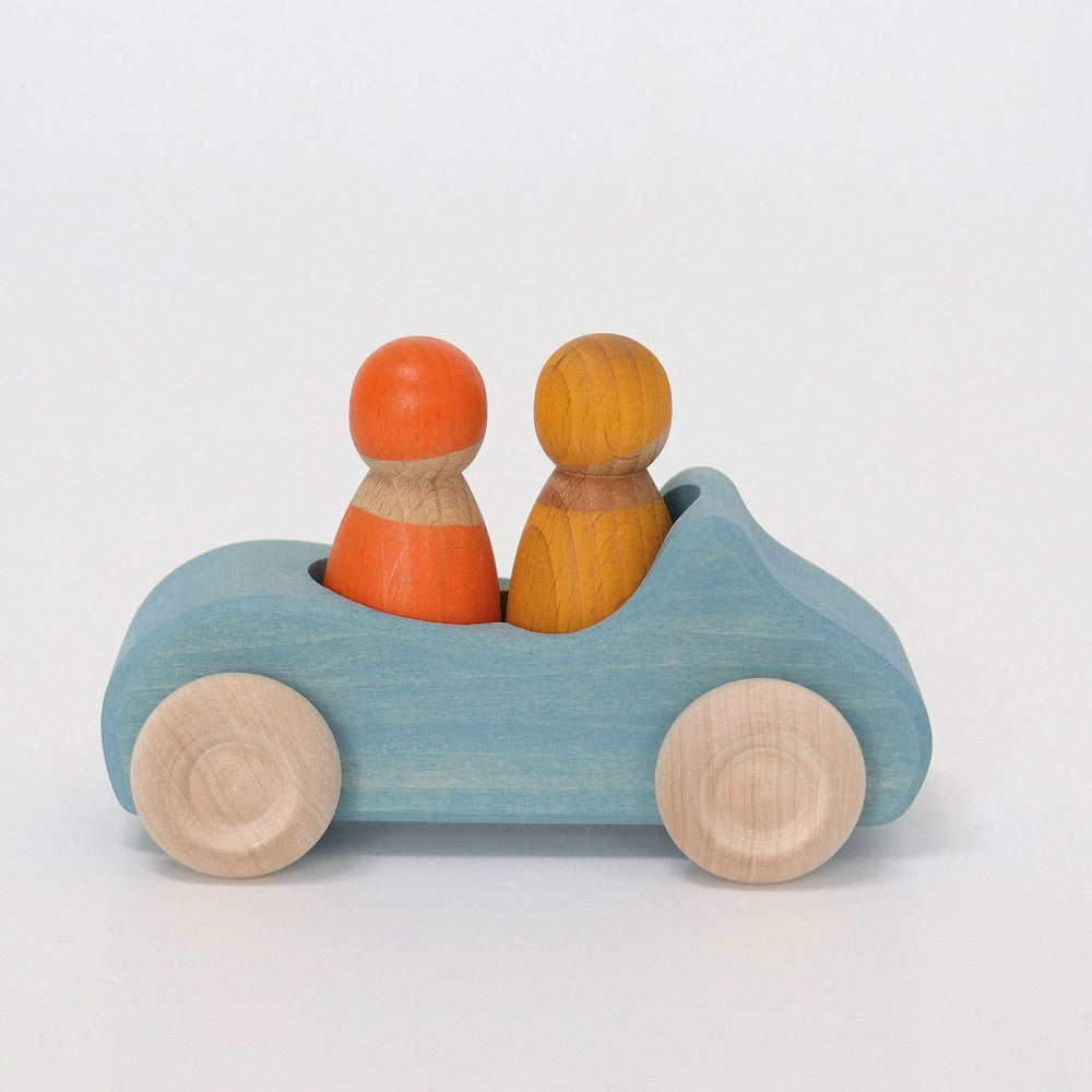 Grimm's Blue Convertible Car