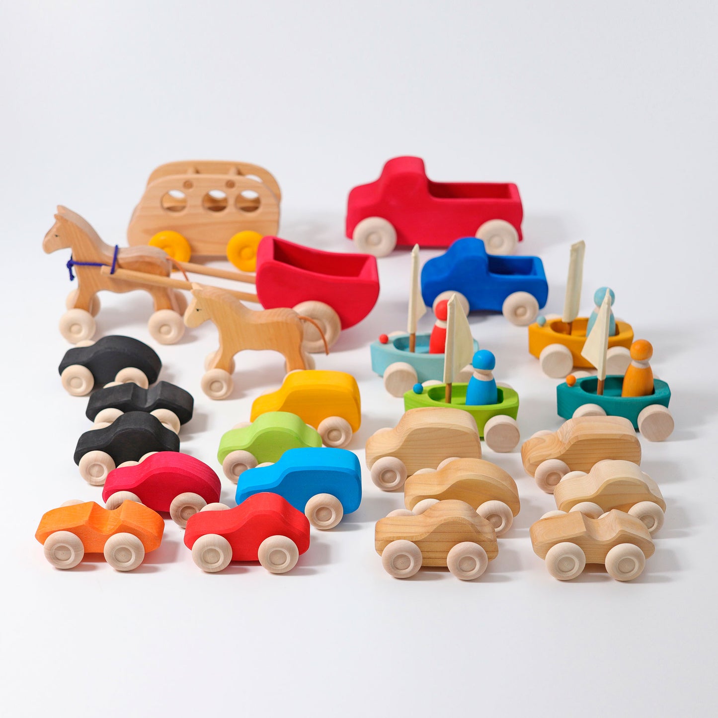 Grimm's Wooden Truck Large, Red