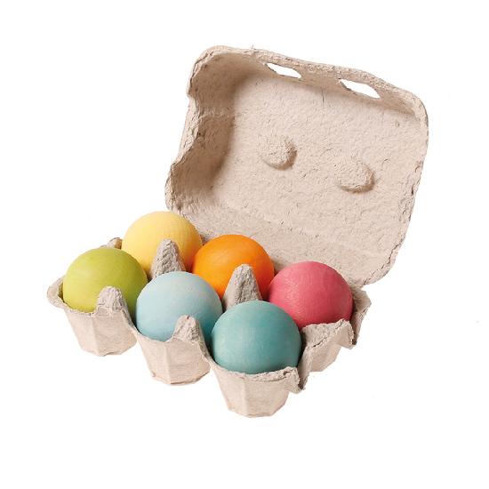 Grimm's Balls, Wooden Pastel 6 pcs