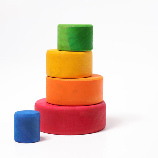 Grimm's Stacking Bowls, multi-colour Outside Red