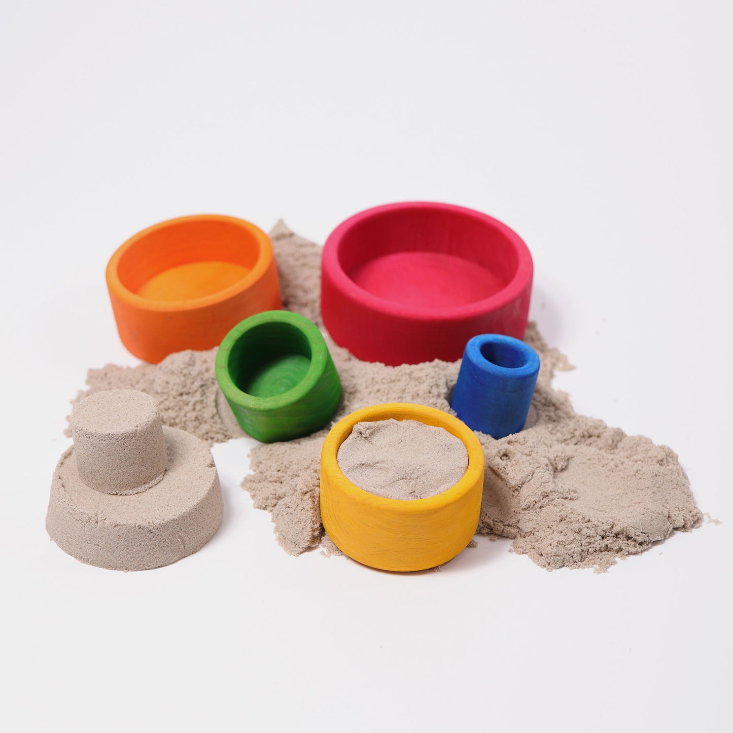 Grimm's Stacking Bowls, multi-colour Outside Red