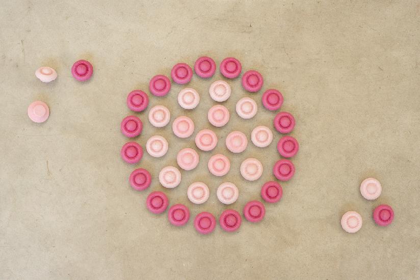 Grapat Wood Mandala Flowers 36 pcs (Pinks)