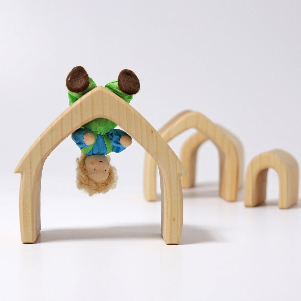 Grimm's Doll - Lime Pants Child (Dollhouse Size)