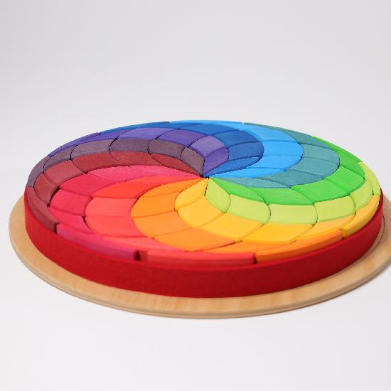 Grimm's Puzzle Coloured Spiral Large Mandala Puzzle