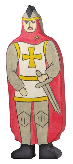 Holztiger Knight with red cloak