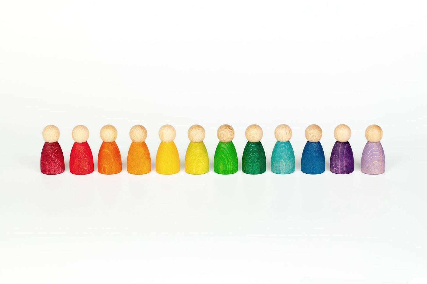 Grapat Wood Coloured Nins 12 pcs