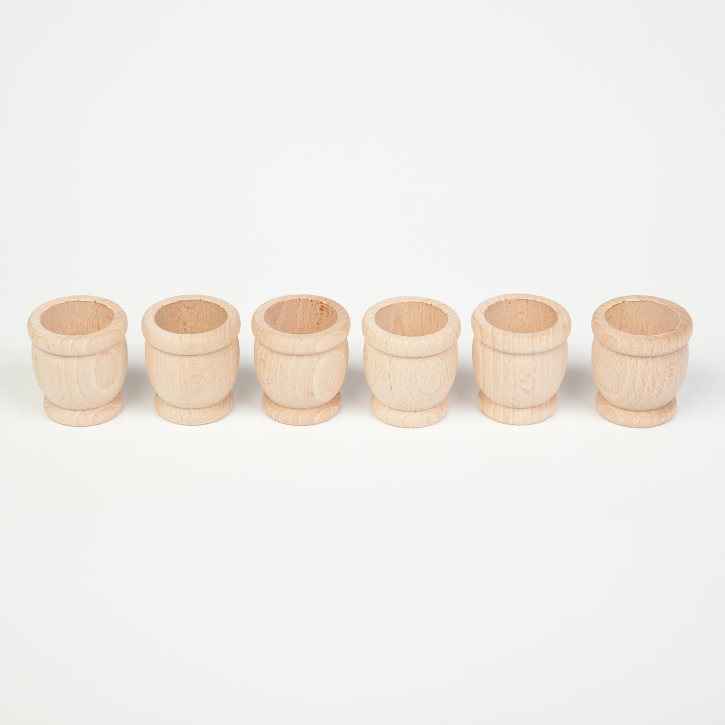 Grapat Wood Natural Mates/Pots 6 pcs