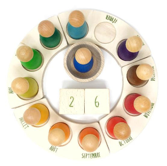 FRENCH Grapat Perpetual Calendar with 12 Nins