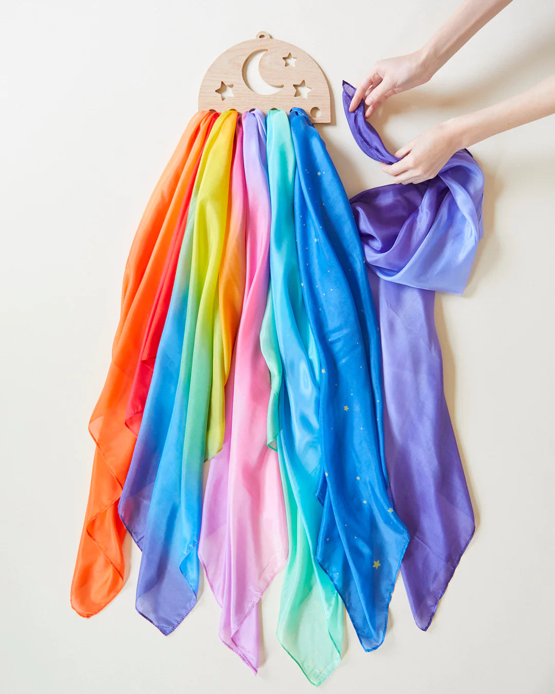 Sarah's Silks Star Playsilk Display