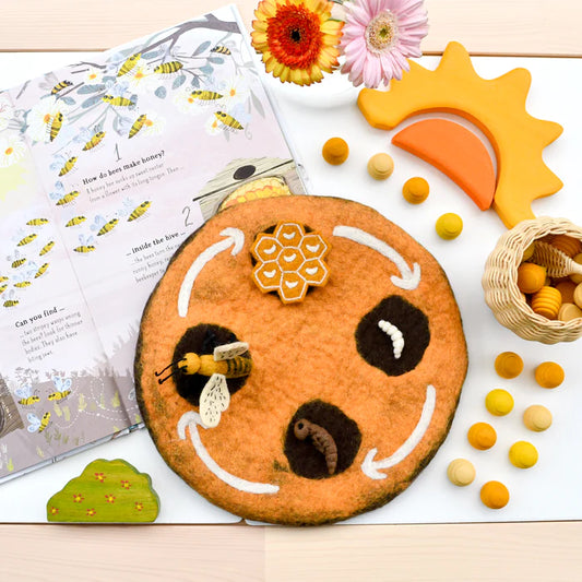 Tara Treasures Felt Lifecycle of a Honey Bee (playmat sold separately)