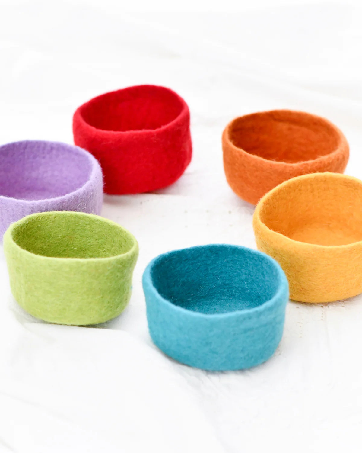 Tara Treasures Felt Colourful Bowls- Set of 6