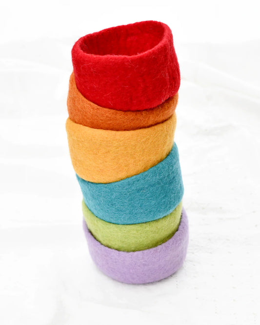 Felt Colourful Bowls- Set of 6