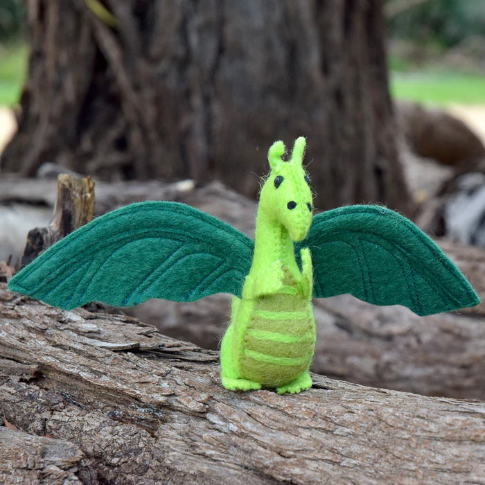 Felt Dragon Toy - Green