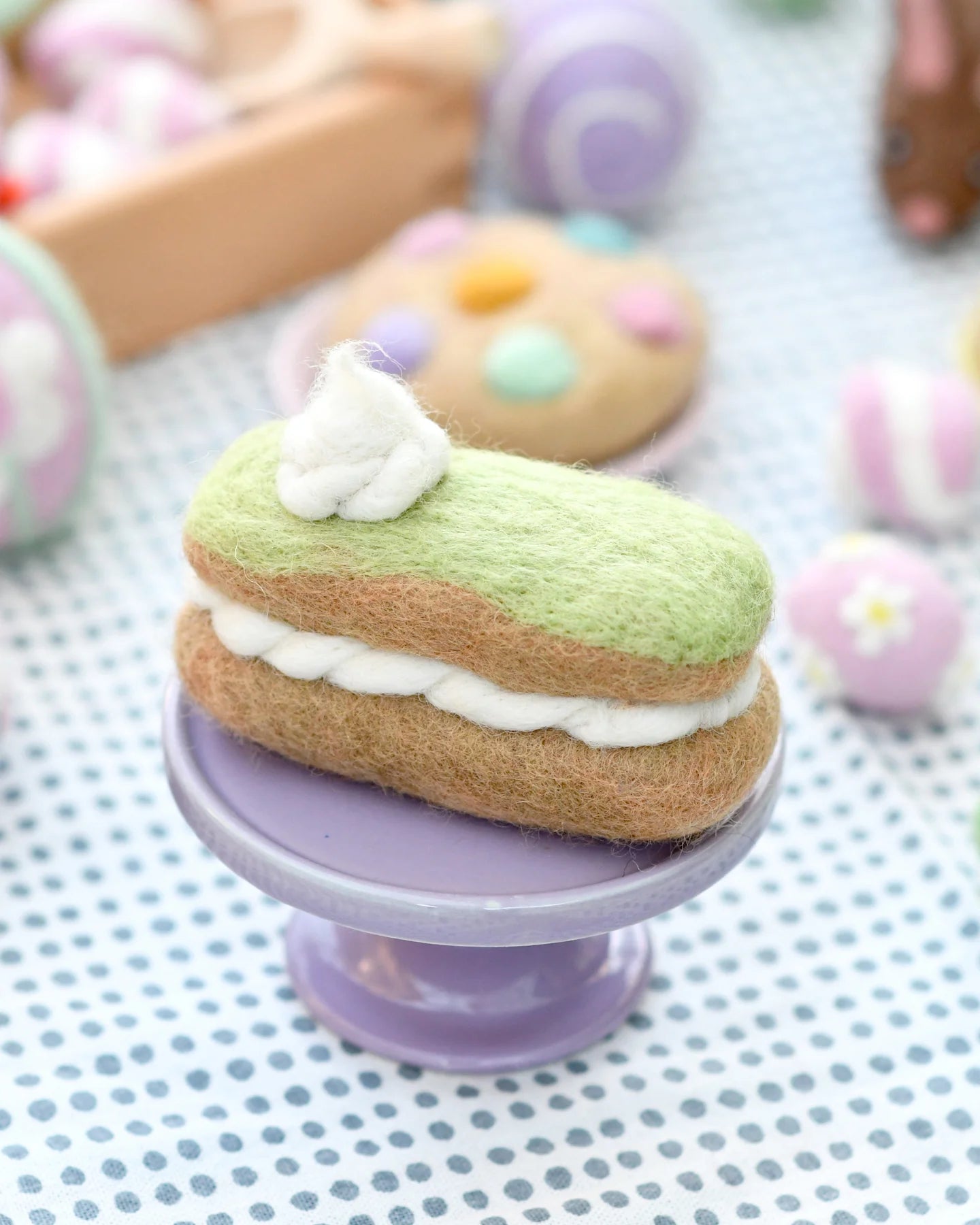 Tara Treasures FELT MATCHA ECLAIR