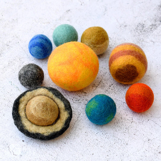 Tara Treasures Solar System Space Felt Planets