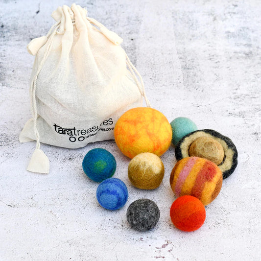 Tara Treasures Solar System Space Felt Planets