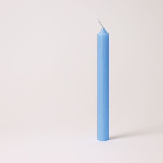 Grimm's Candles 10% Beeswax, Light Blue