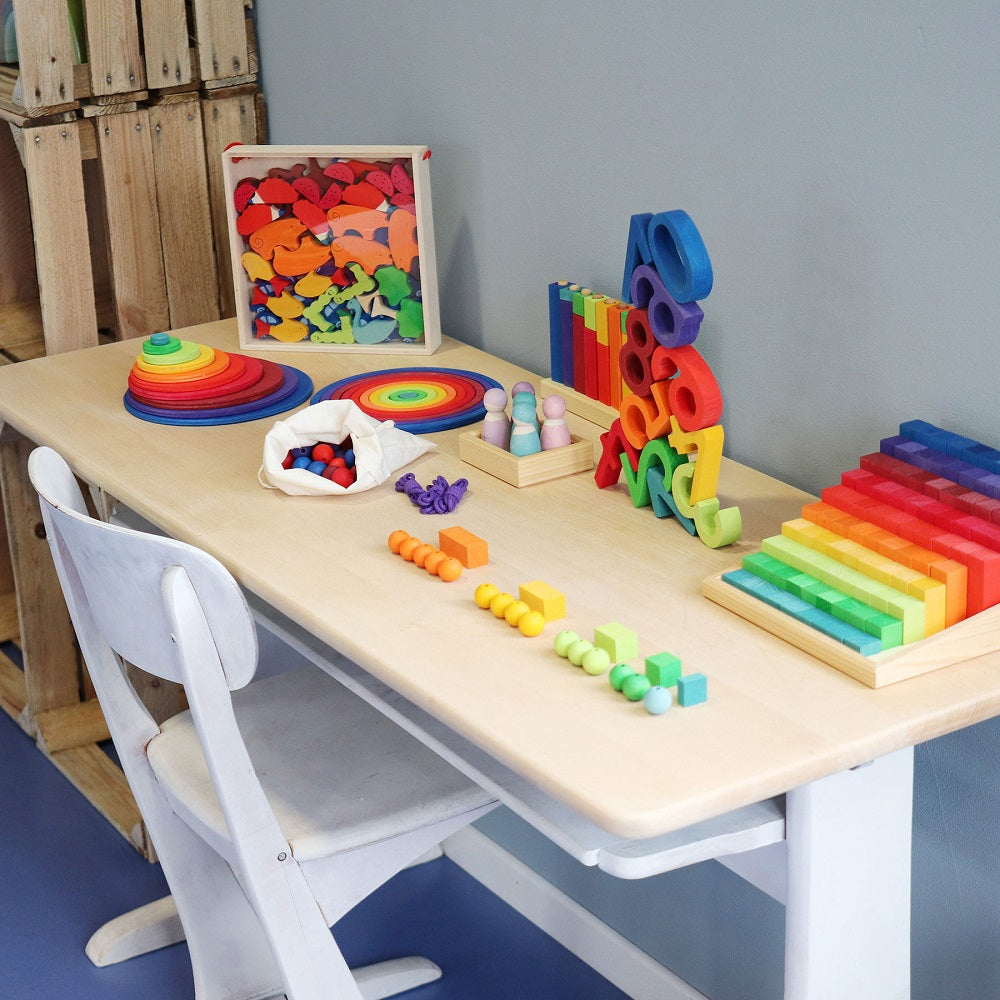 Grimm's Learning - Colourful Bead Stair
