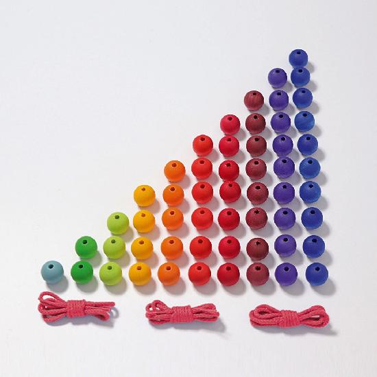 Grimm's Learning - Colourful Bead Stair