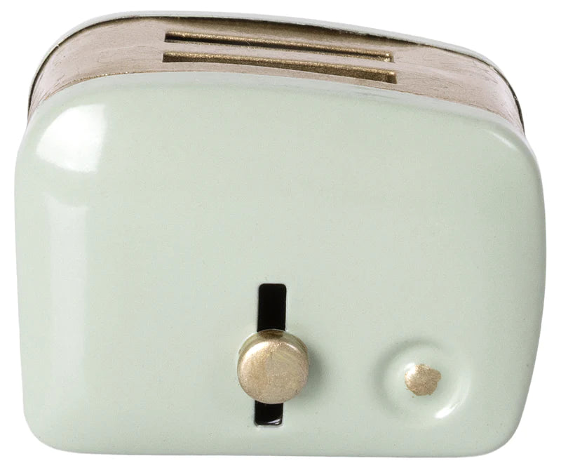 Maileg Miniature toaster with bread - Mint