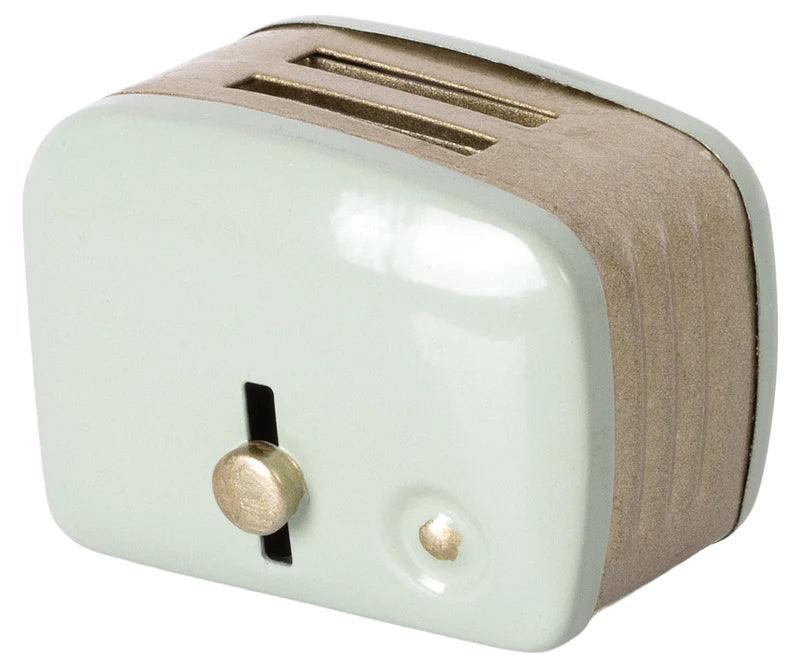 Maileg Miniature toaster with bread - Mint