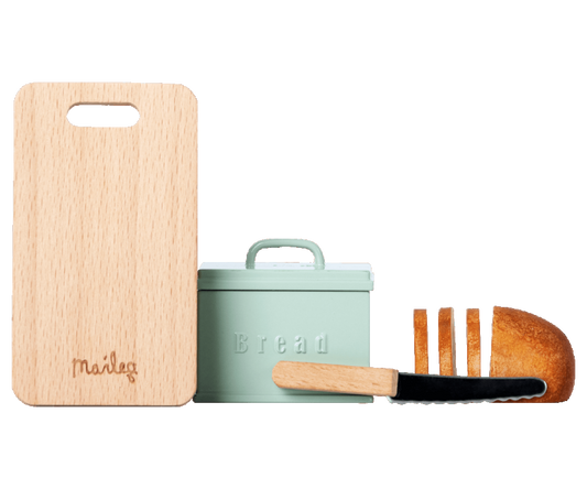 Maileg Bread box w. utensils