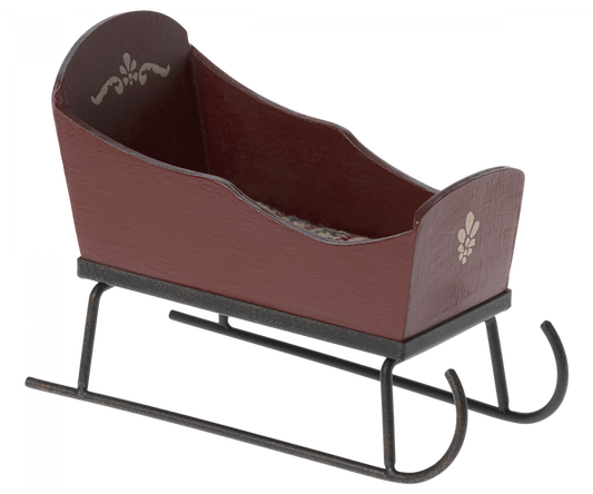 Maileg Sleigh, Mouse - Red