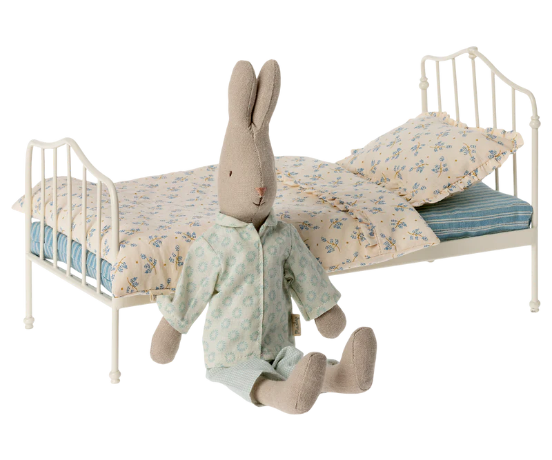 *PRESALE* Maileg Bed, Miniature - Blue (Teddy/Rabbit Size)