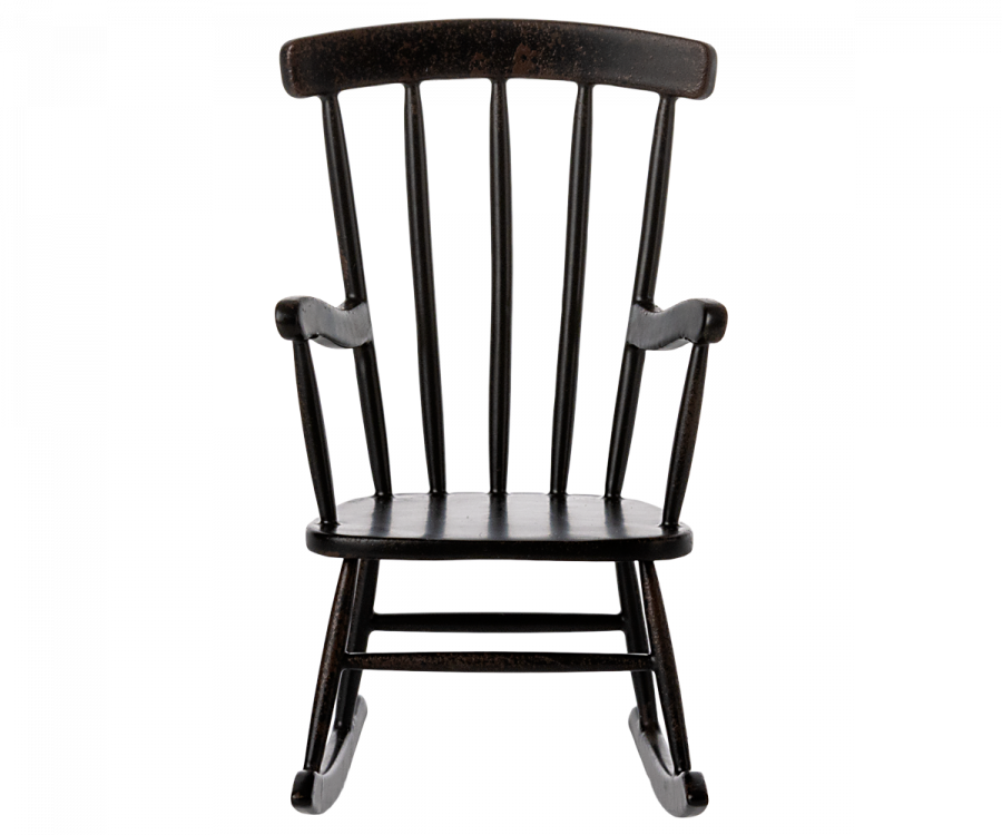Maileg Rocking chair, Mouse - Anthracite