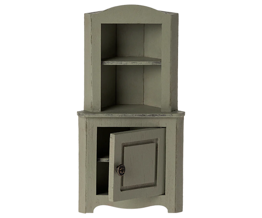 Maileg Corner cabinet, Mouse - Light green