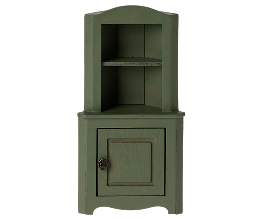 Maileg Corner cabinet, Mouse - Dark green