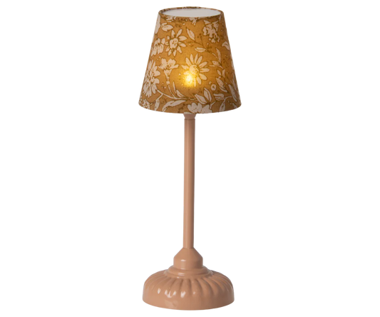 Maileg Vintage floor lamp, Mouse - Dark powder